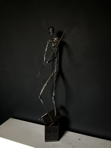 Escultura titulada "Third Warrior" por Kamil Zaitz, Obra de arte original, Acero inoxidable