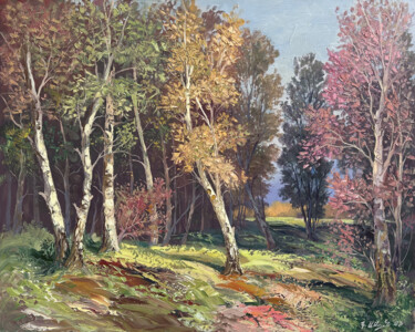 Malerei mit dem Titel "NOVEMBER'S PALETTE" von Kamo Atoyan, Original-Kunstwerk, Öl Auf Keilrahmen aus Holz montiert