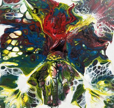 Картина под названием "Radiant Pulse" - Kamo Atoyan, Подлинное произведение искусства, Масло Установлен на Деревянная рама д…