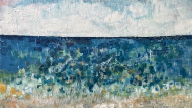 绘画 标题为“La mer” 由Kams, 原创艺术品, 丙烯 安装在纸板上