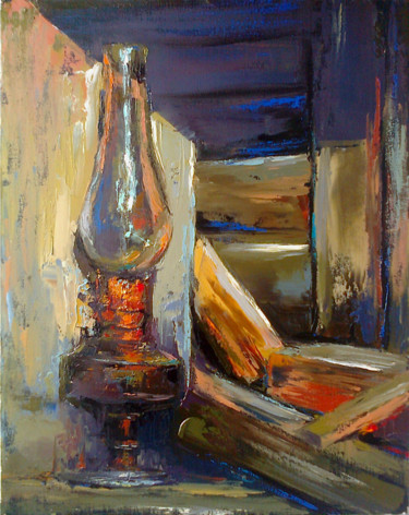 Pintura titulada "Still life(40x50cm,…" por Kamsar Ohanyan, Obra de arte original