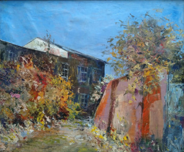 Картина под названием "Landscape 50x60cm,…" - Kamsar Ohanyan, Подлинное произведение искусства, Масло Установлен на Деревянн…