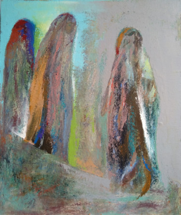Pintura titulada "Women (40x50cm, oil…" por Kamsar Ohanyan, Obra de arte original, Oleo Montado en Bastidor de camilla de ma…