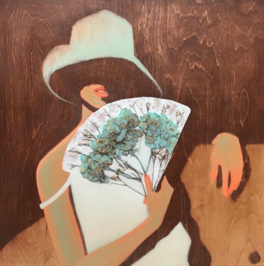 Картина под названием "Жара" - Xenia Kamyshlova, Подлинное произведение искусства, Масло