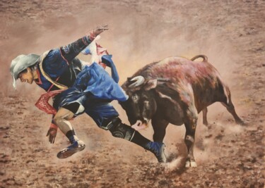 Pintura intitulada "Run, run ..." por Kanat Mks, Obras de arte originais, Acrílico