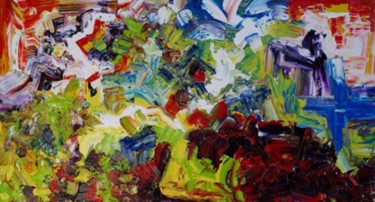 Картина под названием "Вознесение или перв…" - Александр Кандинский-Дае, Подлинное произведение искусства, Масло