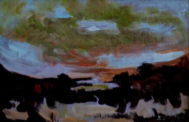 Картина под названием ". Поздняя Осень в в…" - Александр Кандинский-Дае, Подлинное произведение искусства, Масло