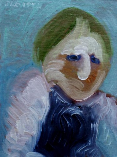 Картина под названием "Замерзающий человек…" - Александр Кандинский-Дае, Подлинное произведение искусства, Масло
