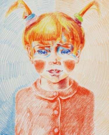 Рисунок под названием "Сиротка" - Александр Кандинский-Дае, Подлинное произведение искусства