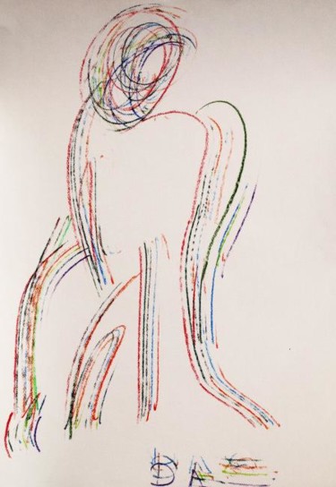 Рисунок под названием "Писающий коник" - Александр Кандинский-Дае, Подлинное произведение искусства