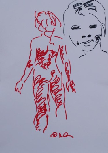 Рисунок под названием "Танюша (Внучка худо…" - Александр Кандинский-Дае, Подлинное произведение искусства