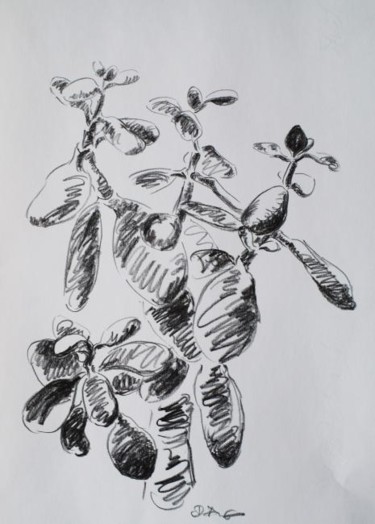 Рисунок под названием "Растение" - Александр Кандинский-Дае, Подлинное произведение искусства