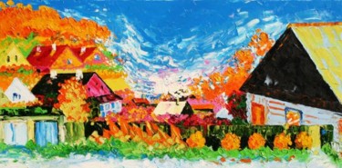 Картина под названием "Осень в Очёре 2005." - Александр Кандинский-Дае, Подлинное произведение искусства, Масло