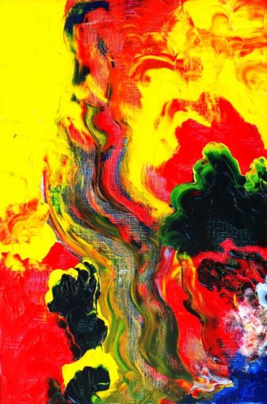Картина под названием "Созерцатели. ( Трип…" - Александр Кандинский-Дае, Подлинное произведение искусства, Масло