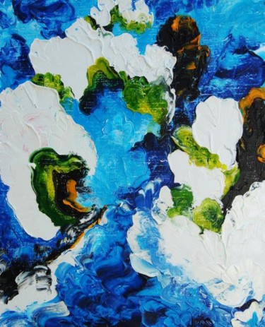 Картина под названием "Разлив,цветущие сад…" - Александр Кандинский-Дае, Подлинное произведение искусства, Масло