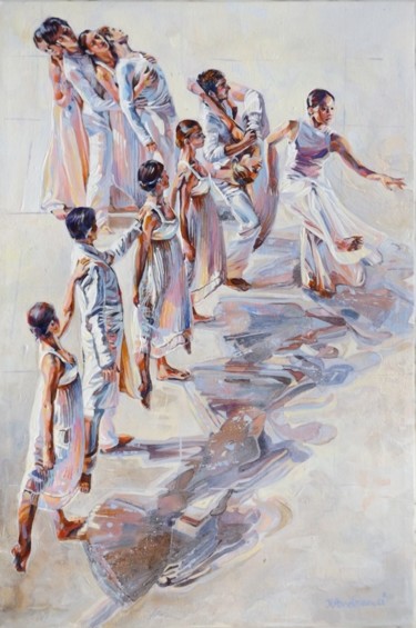 Painting titled "dance" by Katya Andreeva, Original Artwork