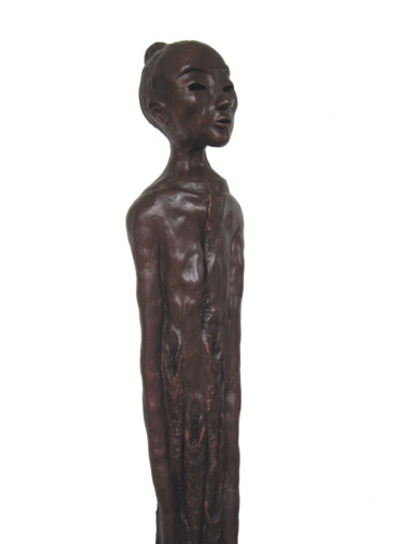 Sculpture intitulée "obaasan" par Kanel Brosi, Œuvre d'art originale, Argile