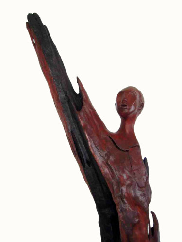 Sculpture titled "PAROLES D'ESPOIR" by Kanel Brosi, Original Artwork, Clay