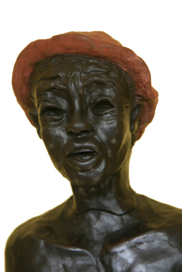 Sculpture intitulée "HOMMES DES MORNES" par Kanel Brosi, Œuvre d'art originale, Argile
