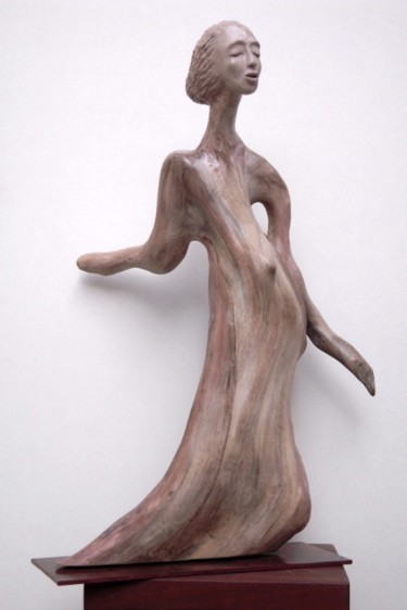 Sculpture titled "OPHELIE" by Kanel Brosi, Original Artwork, Wood