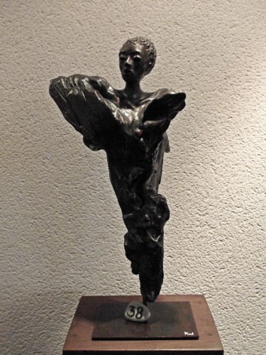 Sculpture intitulée "SAMBA DE BAHIA" par Kanel Brosi, Œuvre d'art originale, Bois
