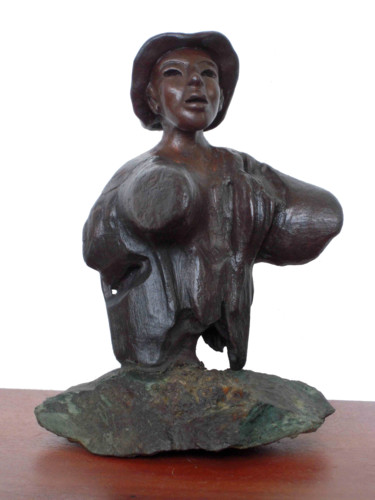 Sculpture intitulée "QUECHUA" par Kanel Brosi, Œuvre d'art originale, Bois