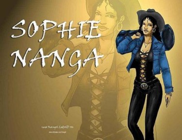 Dessin intitulée "Sophie NANGA" par Kangol Le Droïd, Œuvre d'art originale