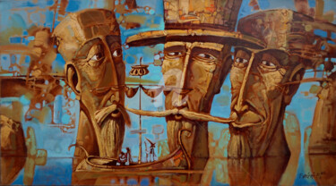 Pintura titulada "Умеющие наблюдать" por Konstantin Kansky (Kanskyart), Obra de arte original, Oleo Montado en Bastidor de c…