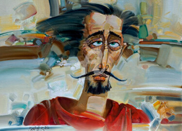 Картина под названием "Испанец" - Konstantin Kansky (Kanskyart), Подлинное произведение искусства, Масло