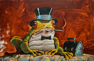 Картина под названием "Mr. in a Million" - Konstantin Kansky (Kanskyart), Подлинное произведение искусства, Масло Установлен…