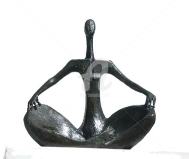 Γλυπτική με τίτλο "Tellurien" από Kaol, Αυθεντικά έργα τέχνης