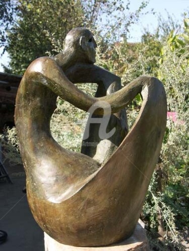 Скульптура под названием "adrogyne" - Kaol, Подлинное произведение искусства