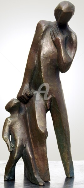Sculpture intitulée "papa14.jpg" par Kaol, Œuvre d'art originale