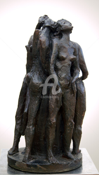 Sculpture intitulée "les-baigneuses-4-h5…" par Kaol, Œuvre d'art originale