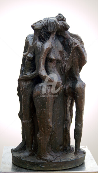 Sculpture titled "les-baigneuses-6-h5…" by Kaol, Original Artwork