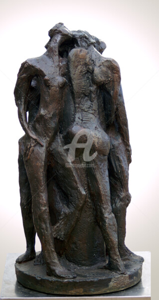 Sculptuur getiteld "les-baigneuses-9-h5…" door Kaol, Origineel Kunstwerk