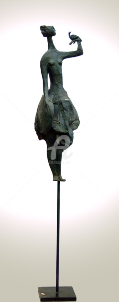 Sculpture intitulée "oiseleuse4.jpg" par Kaol, Œuvre d'art originale