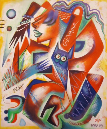 Pintura intitulada "Glamour" por Kaola Oty, Obras de arte originais, Acrílico