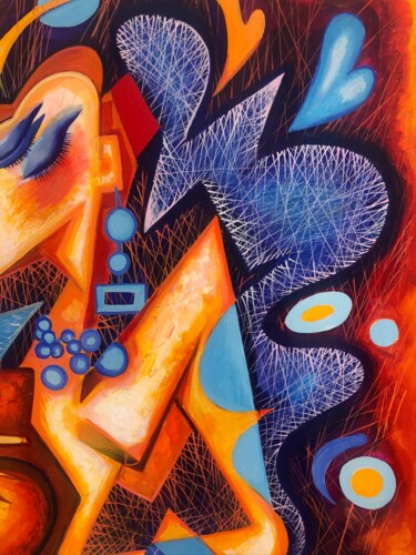 Painting titled "Crop of Lovers" by Kaola Oty, Original Artwork, Acrylic