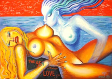 Pittura intitolato "The Sea Will Always…" da Kaola Oty, Opera d'arte originale, Acrilico