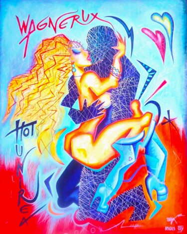 「Horny couple」というタイトルの絵画 Kaola Otyによって, オリジナルのアートワーク, アクリル