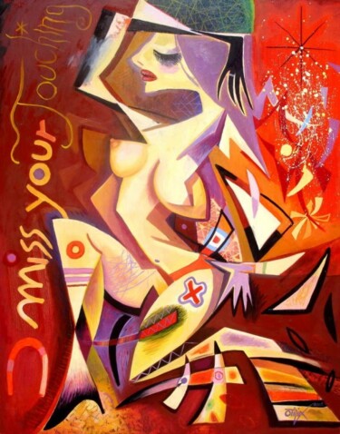 Painting titled "” Nude”" by Kaola Oty, Original Artwork, Oil