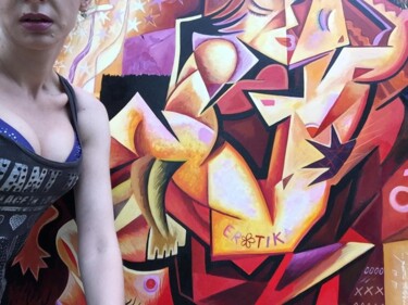 Pittura intitolato "artista & LOVERS" da Kaola Oty, Opera d'arte originale, Acrilico