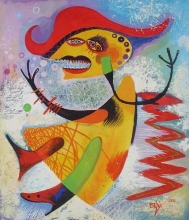 Peinture intitulée "The scream" par Kaola Oty, Œuvre d'art originale, Huile
