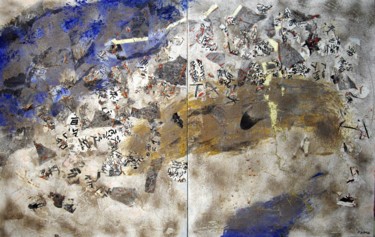 Peinture intitulée "Soutra fragmenté" par Kaoru Tsuzawa, Œuvre d'art originale