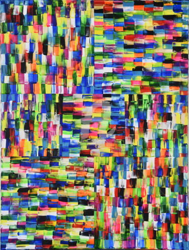 Peinture intitulée "Colorful Buildings…" par Kaouteur Souibgui, Œuvre d'art originale, Acrylique