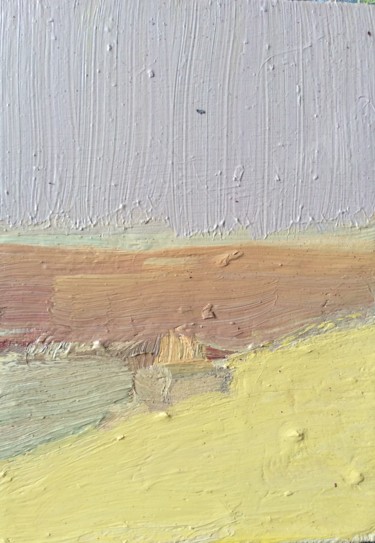 Картина под названием "Paysage d sutomne" - Kaouther Darghouth, Подлинное произведение искусства, Масло