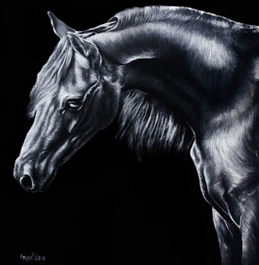 Pintura intitulada "Horse" por Kaprasis, Obras de arte originais, Óleo