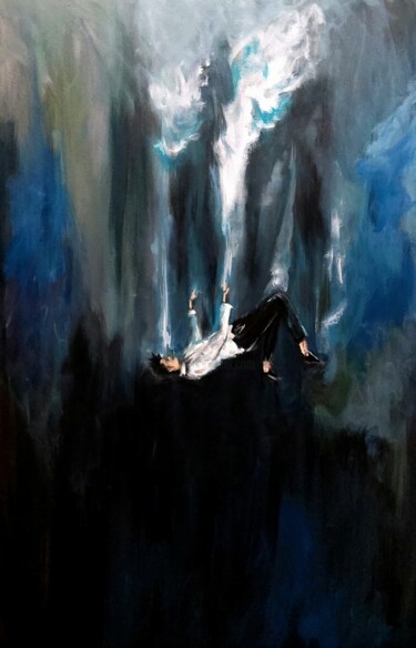 Картина под названием "Deep silence" - Karababart, Подлинное произведение искусства, Акрил