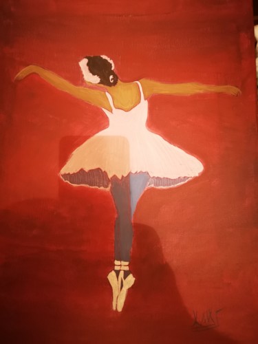 Ζωγραφική με τίτλο "Ballet dancer" από Georgios Karaiskos, Αυθεντικά έργα τέχνης, Ακρυλικό